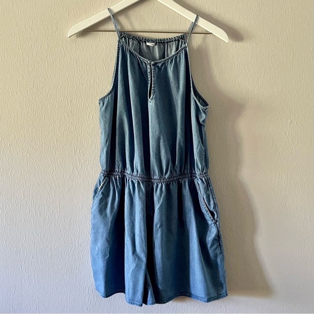 Old Navy Blue Denim Jumpsuit